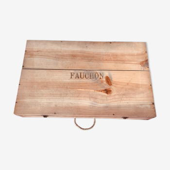 FAUCHON box wood and rope