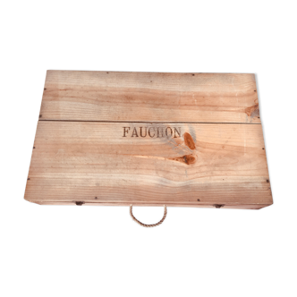 FAUCHON box wood and rope