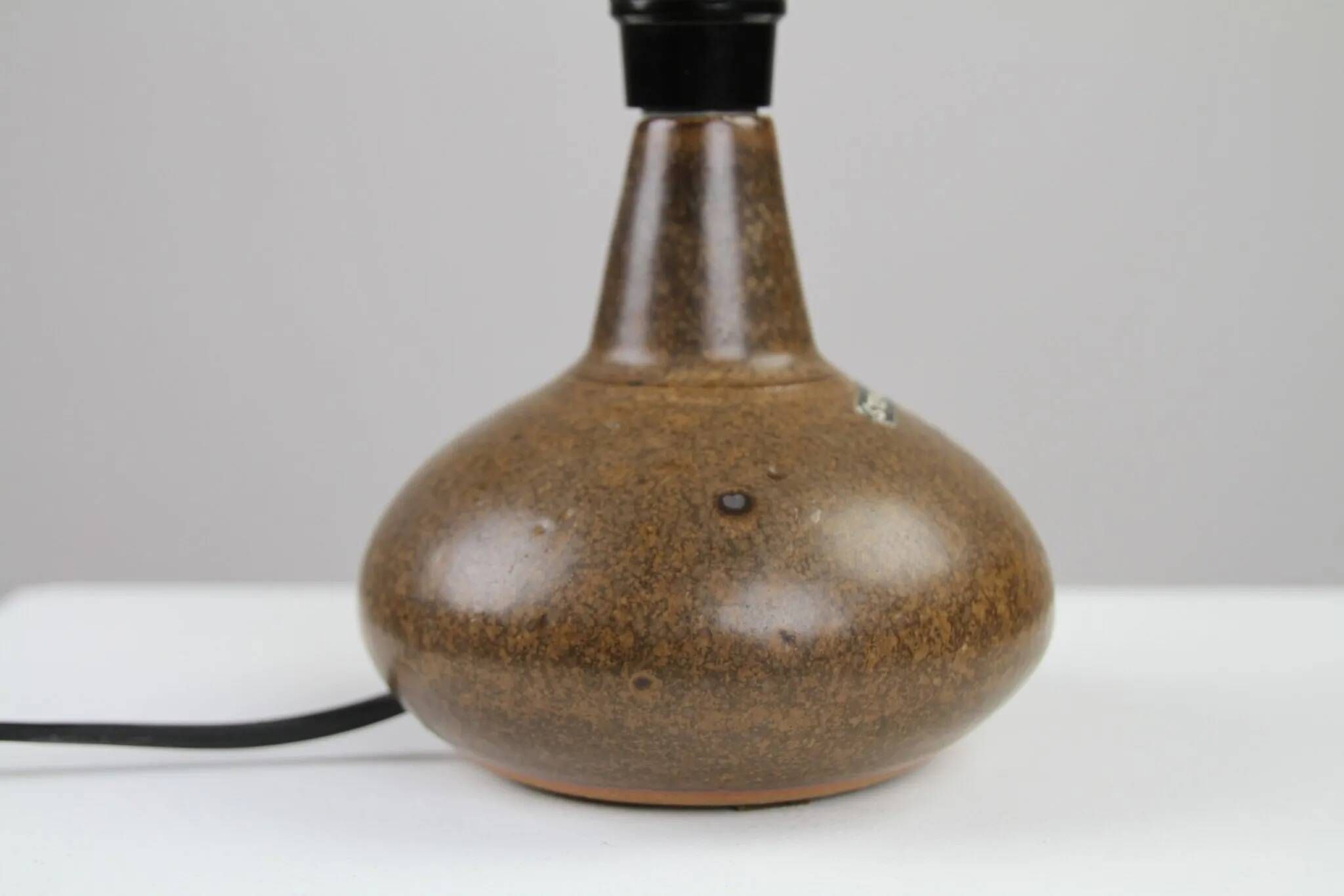 Stoneware Table Lamp by Rolf Palm — Mölle, Sweden, 1970s