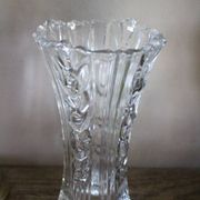 Art Nouveau style vase in cut glass with floral decoration