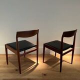 Set of vintage Scandinavian chairs by H.W. Klein for Bramin Møbl.