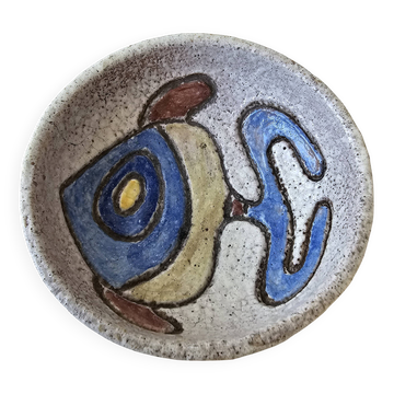 Ceramic zoomorphic ashtray Fish in the spirit of The Argonauts Bonnet