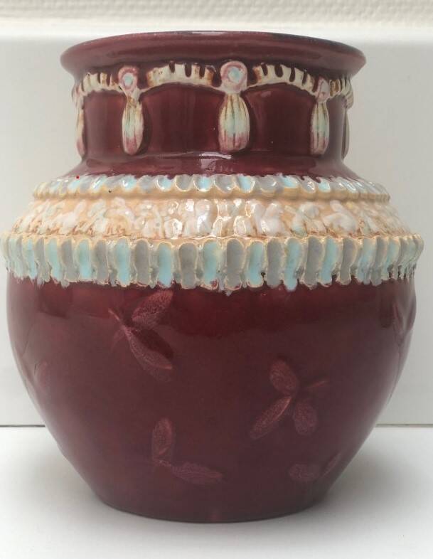 Bulbous ceramic vase by Ernest d'Hossche