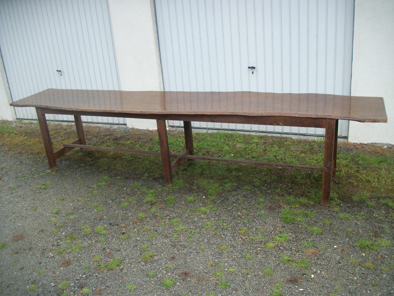 Brutalist farmhouse table