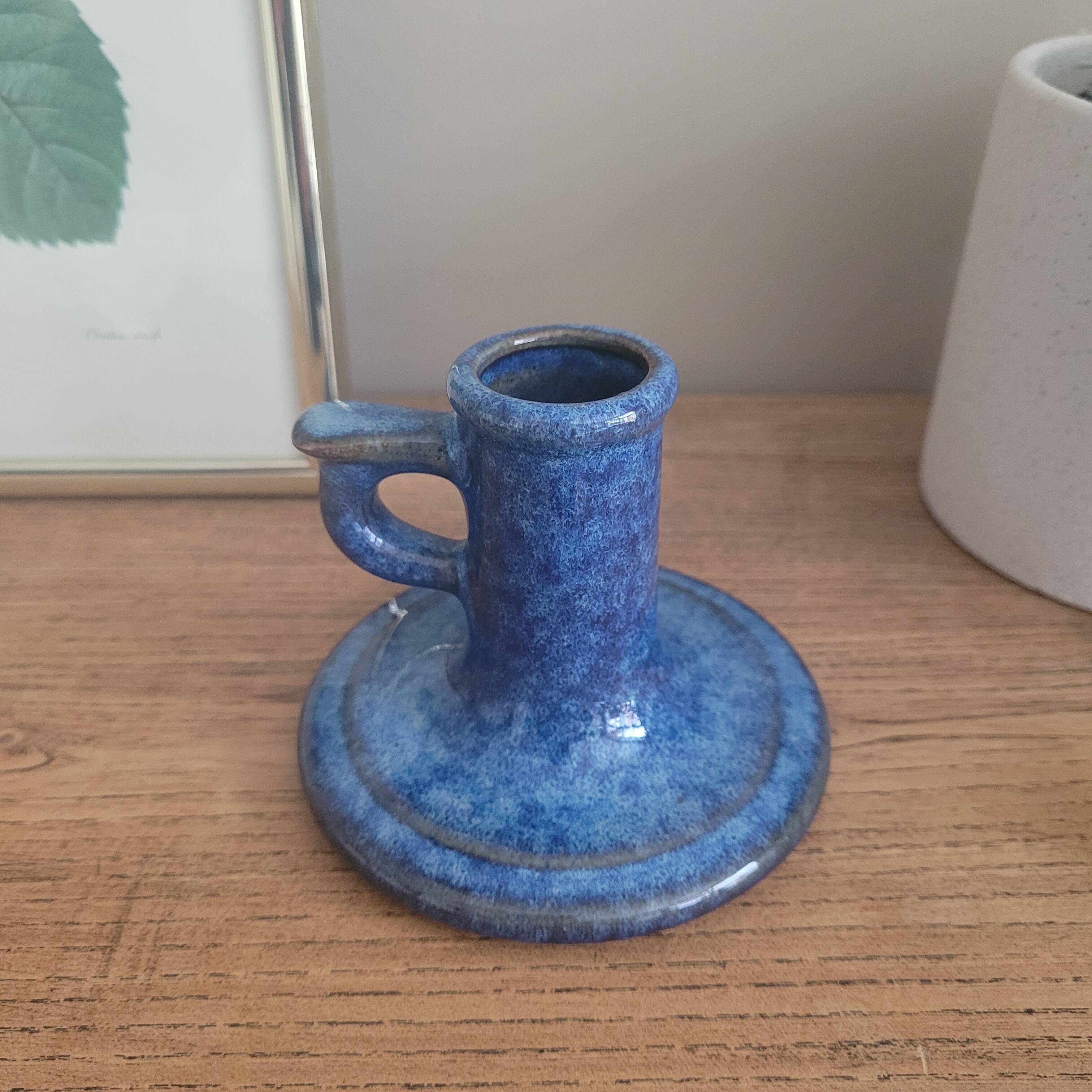La Redoute x Selency ceramic candle holder 02 blue