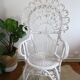 Peacok rattan armchair