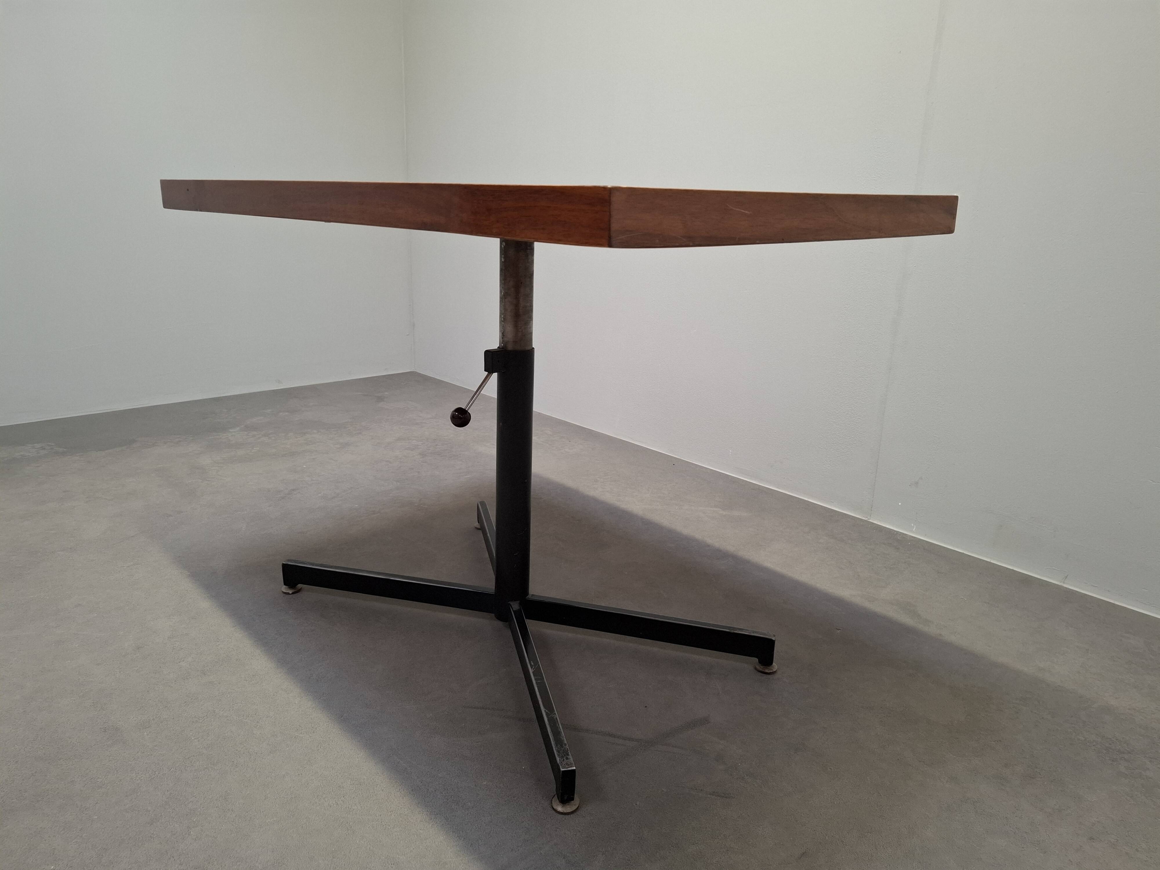 Height Adjustable Oak Table by ILSE Möbel, Germany, 1970s, Mid-Century