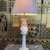 Alabaster table lamp "La Dame de Pic"