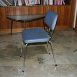 Vintage ski and chrome chair 1950