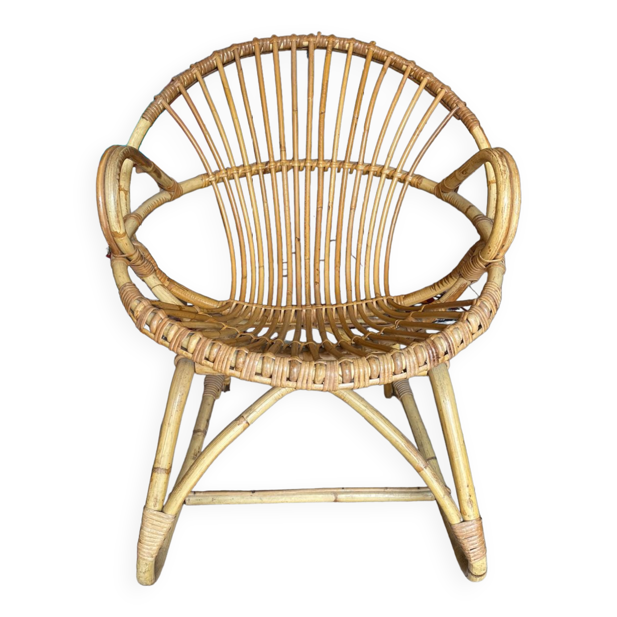 Rattan armchair