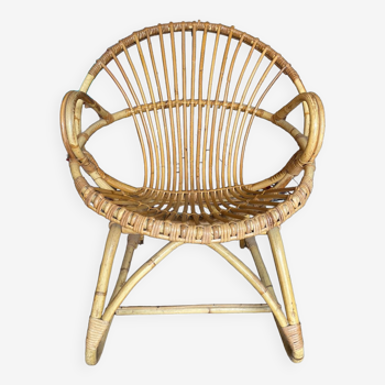 Rattan armchair