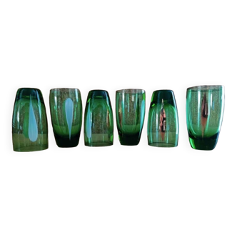 Lot de 6 verres liqueur vintage