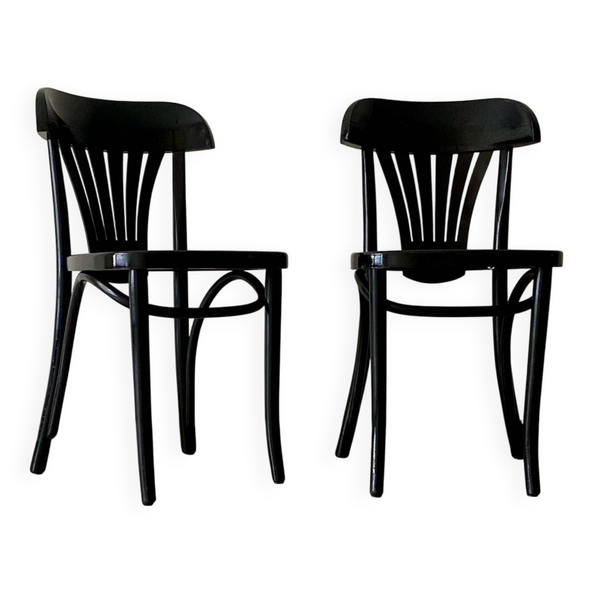 Black bistro chair x2
