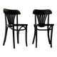 Black bistro chair x2