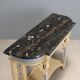 Console ancienne de style néoclassique en bois sculpté, XIXe siècle