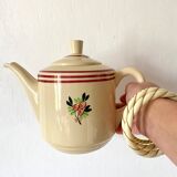 Old teapot in Gien earthenware