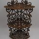 Vintage cast iron angle shelf