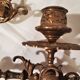 Paire de bougeoirs une bougie de piano XIXè en bronze