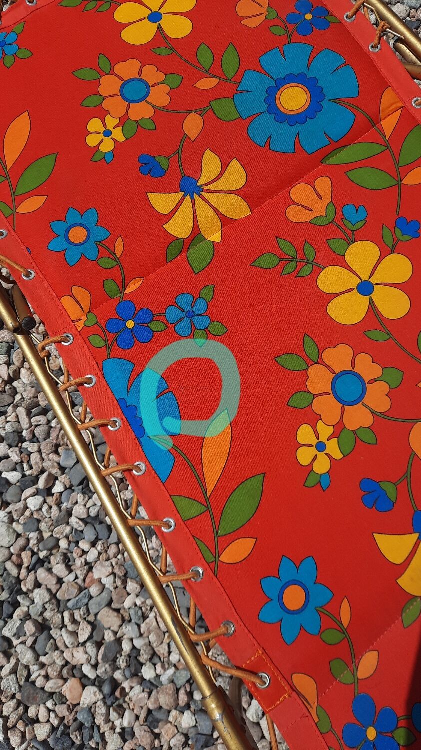 Vintage foldable camping camp bed