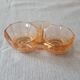 saleron pink glass - salt and pepper shaker - antique