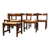Set of six dining chairs Giovanni Michelucci 'Torbecchia' dining chairs