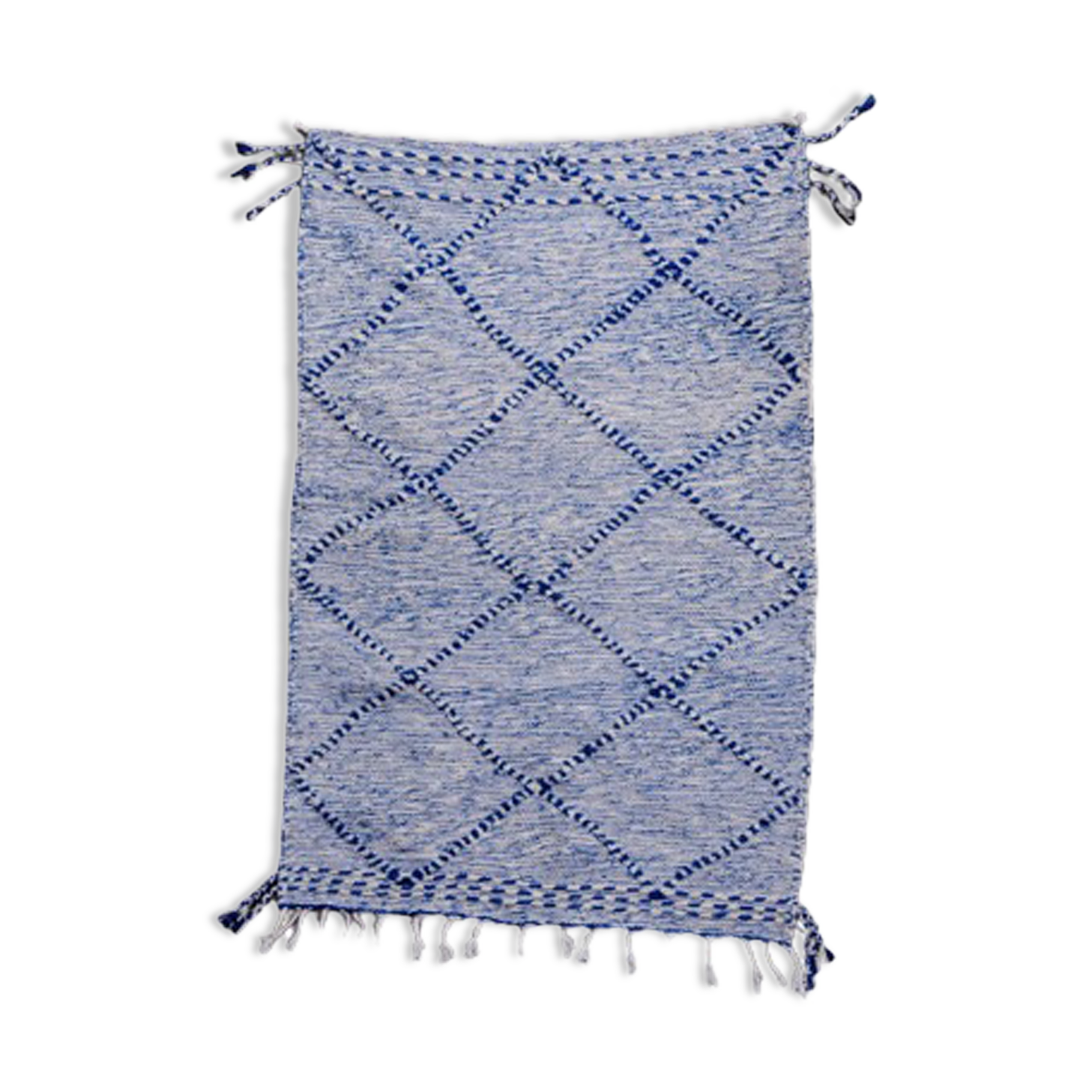 Berber carpet blue zanafi 95x145 cm