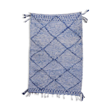 Berber carpet blue zanafi 95x145 cm
