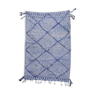 Berber carpet blue zanafi 95x145 cm