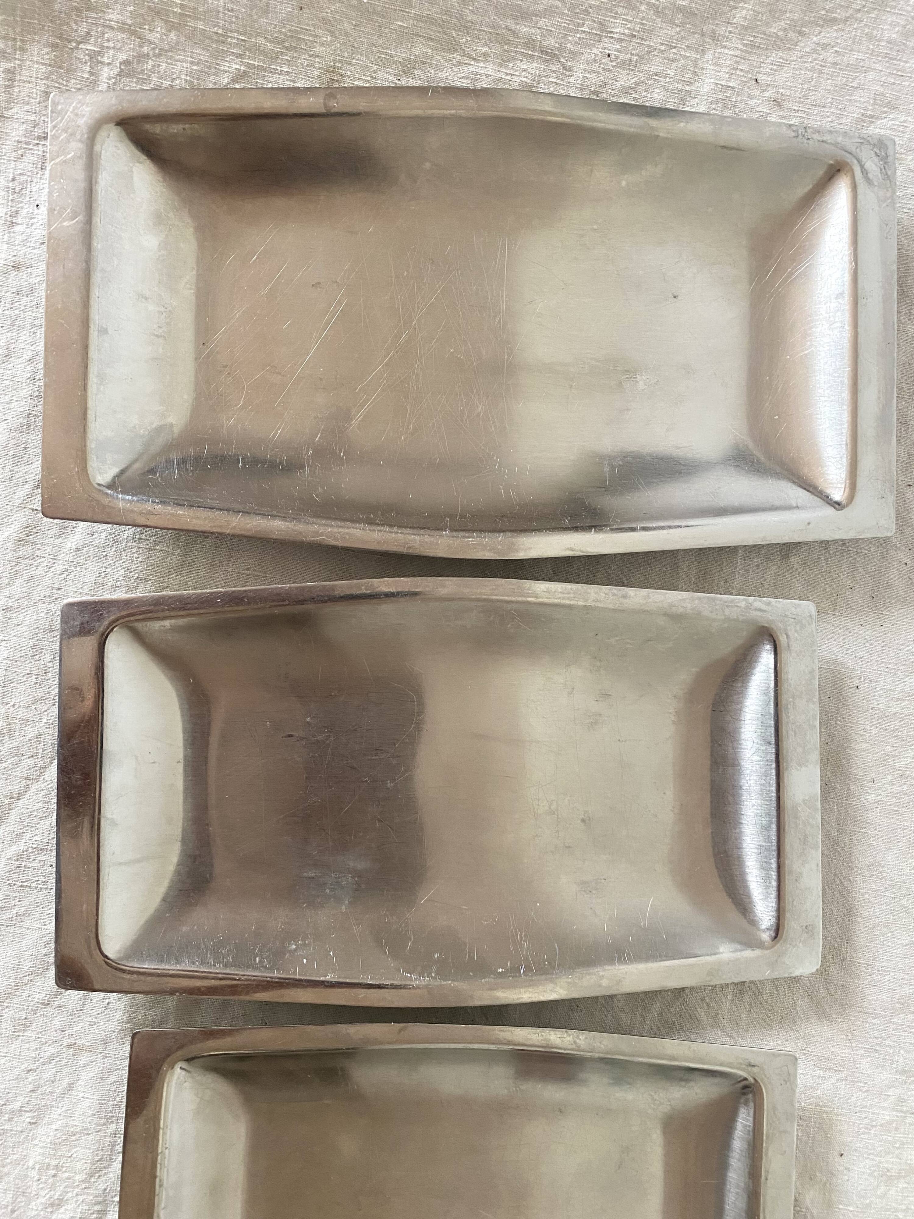 Chichester England stainless steel nesting dishes