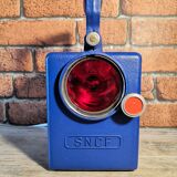 Vintage SNCF lamp with red white blue LED