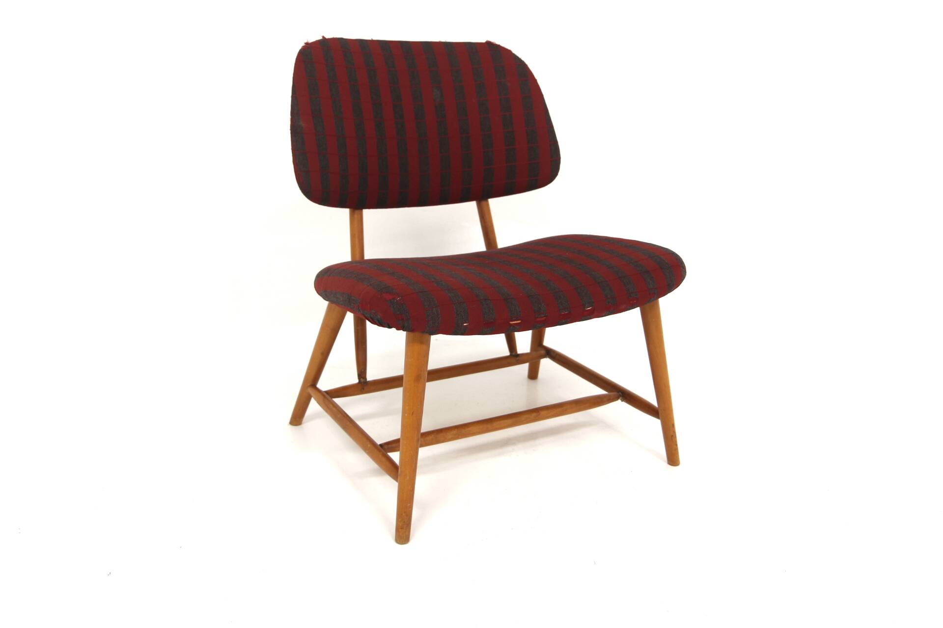 Scandinavian armchair in beech, "TeVe" Alf Svensson for Studia, Ljungs In