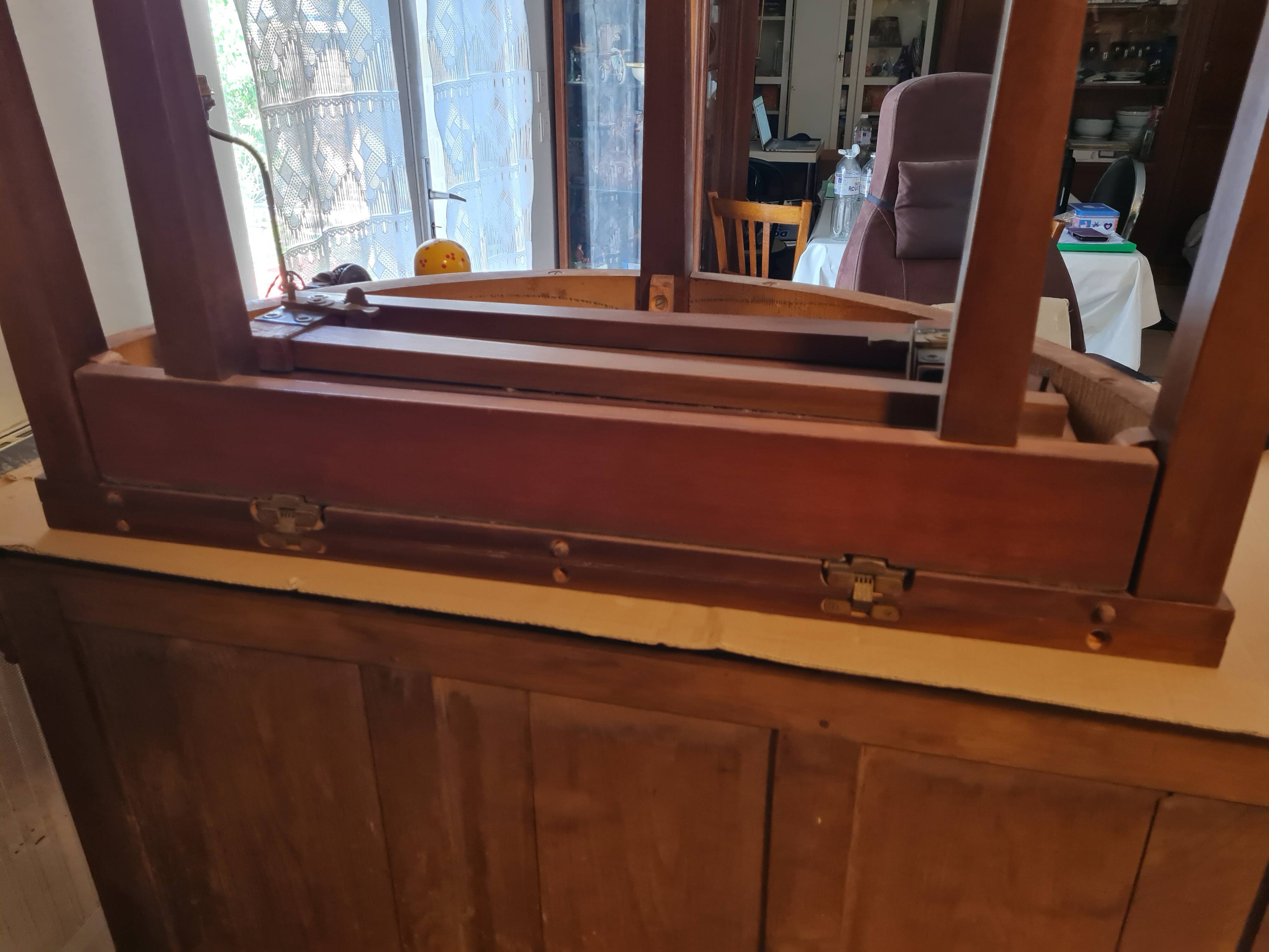 Mahogany Half Moon Table