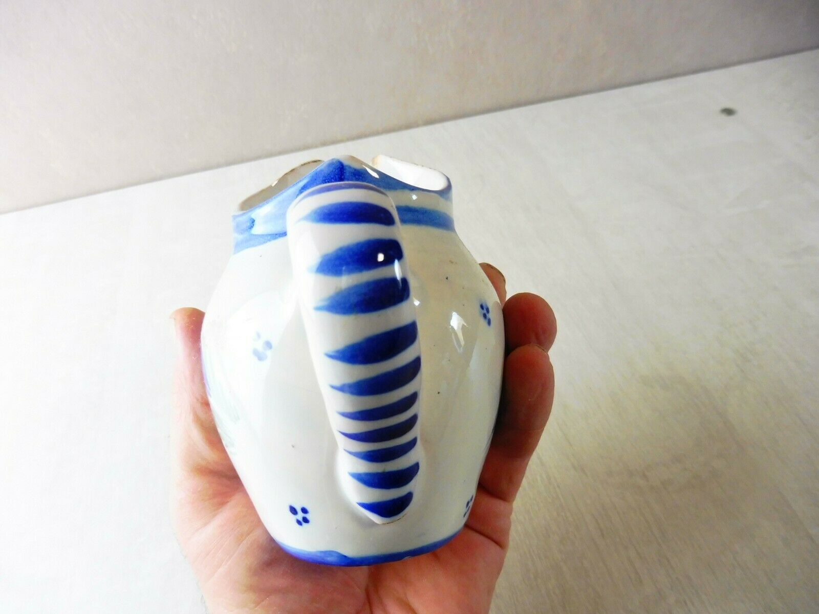 Milk pot, Breton décor, Quimper HB