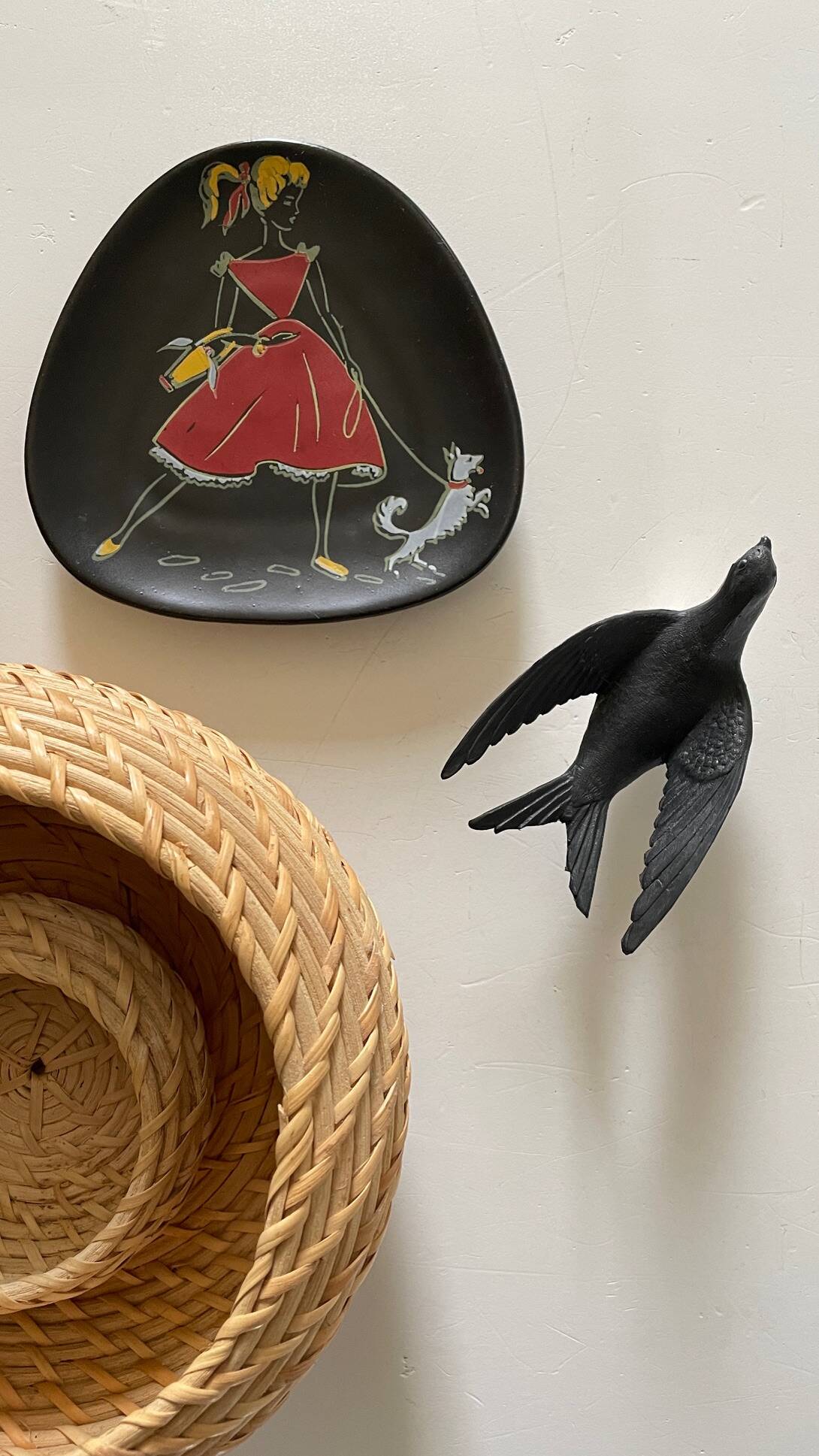 Decoration Vintage stackable baskets