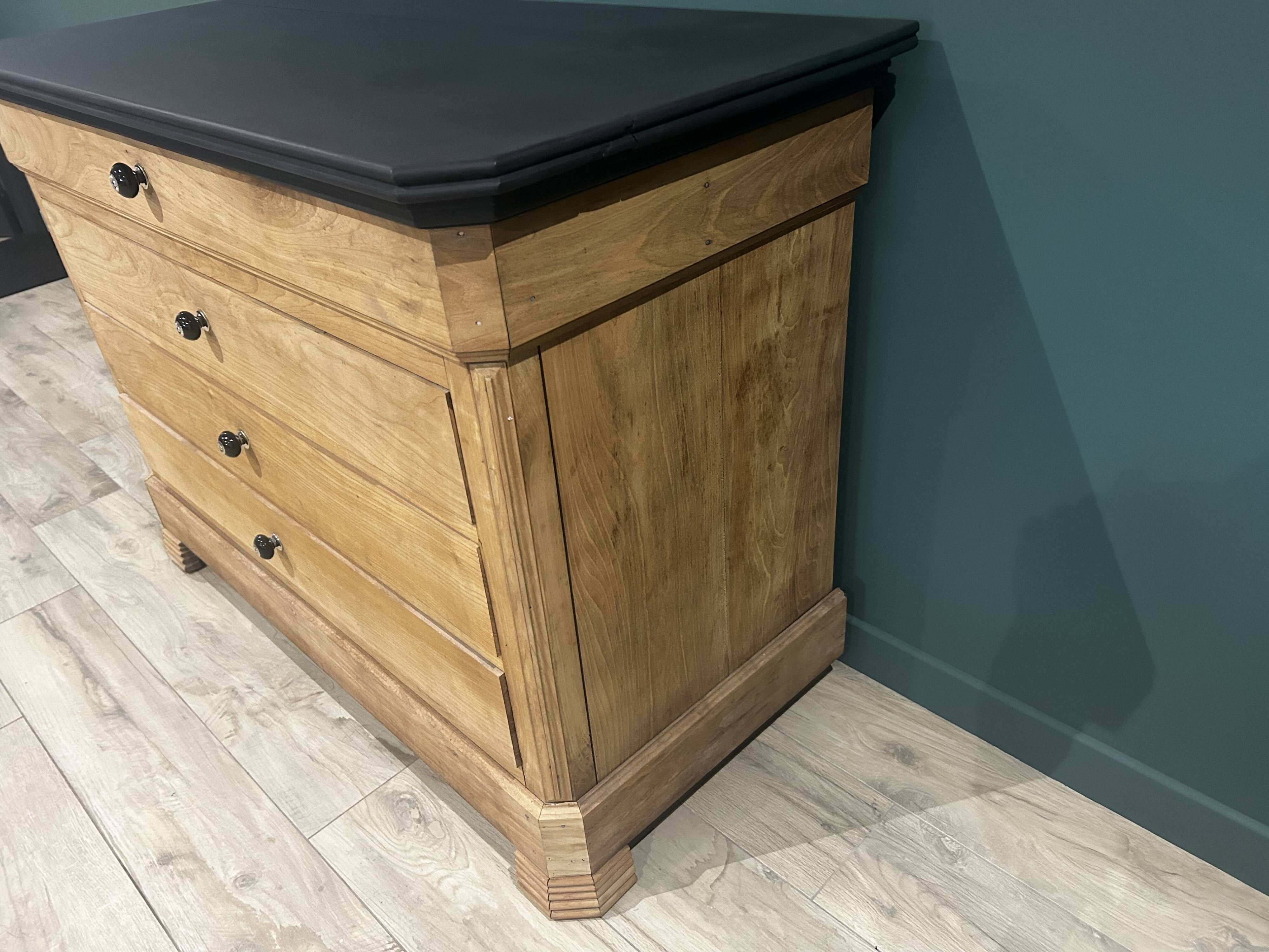 Louis Philippe solid wood chest of drawers