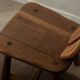 Brutalist Oak Dining Chairs Sculptural Backs by De Puydt, 1960s, Set of 4