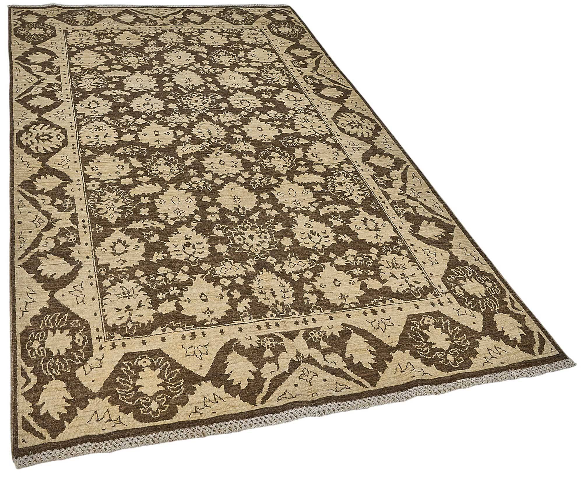 Tapis Oushak en laine noué à la main, 152 cm x 245 cm
