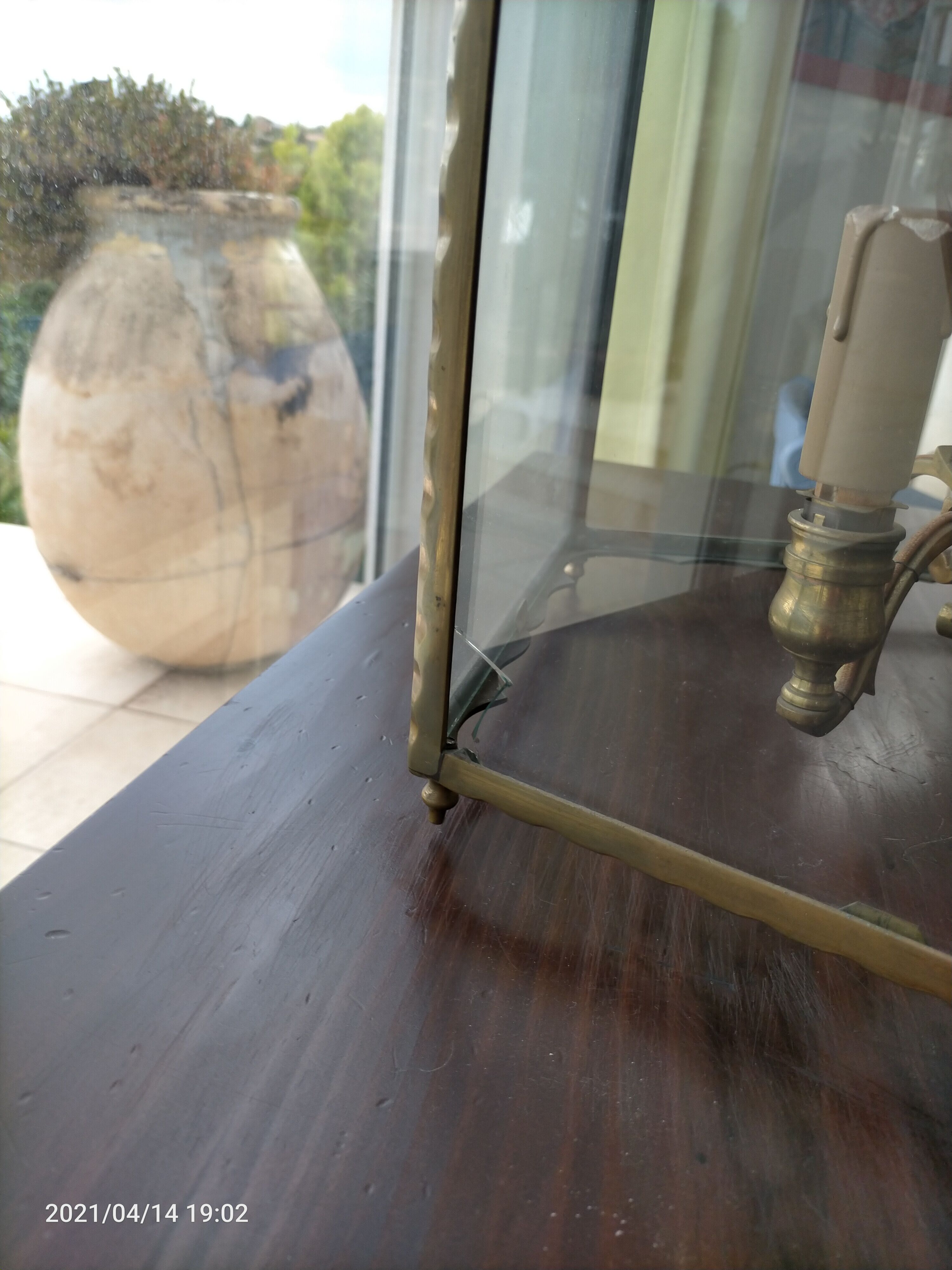 Antique lantern chandelier