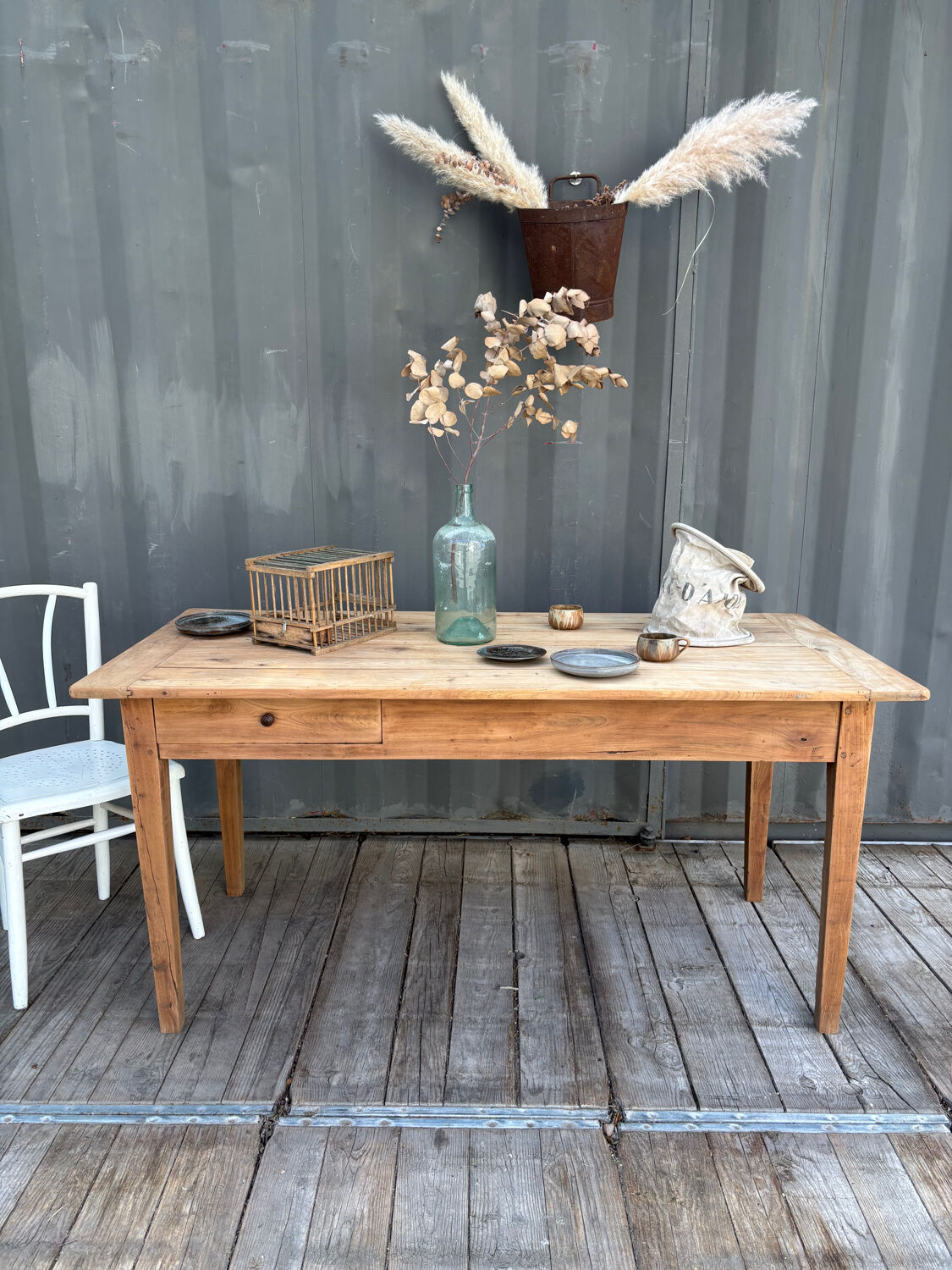 Old farmhouse table