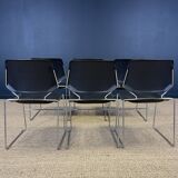 Set of 6 Matrix chairs by Tolleson for Krueger, 70s USA