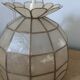Chandelier in mother-of-pearl and brass