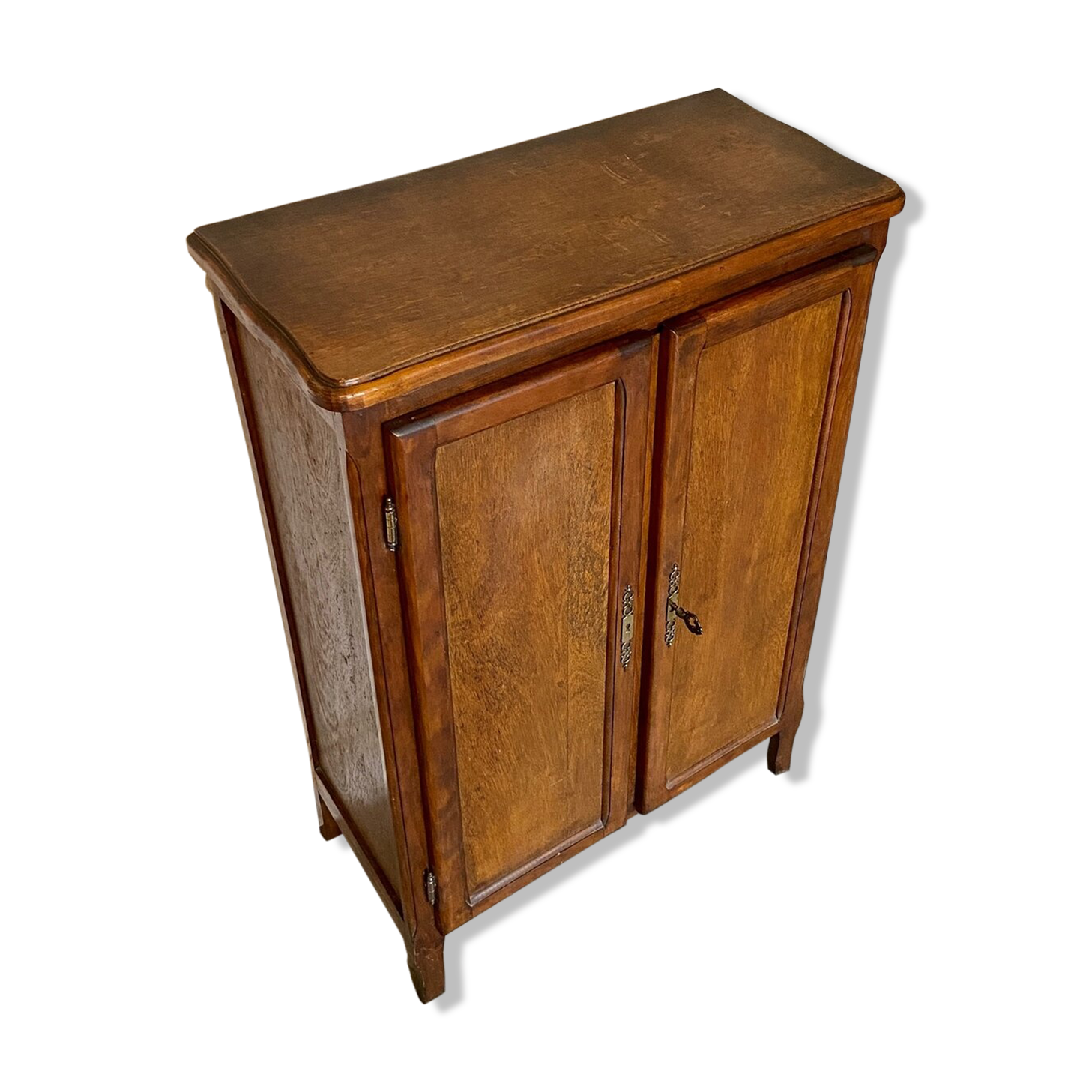 Dark wood shoe cabinet