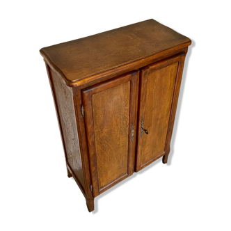Dark wood shoe cabinet