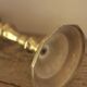 Brass torch candle holder