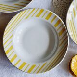 Set of 5 soup plates FB Badonviller