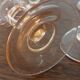 Set of 6 pink twisted white wine glasses "Rosaline" Luminarc France