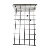 Portemanteau en métal argenté, années 1970