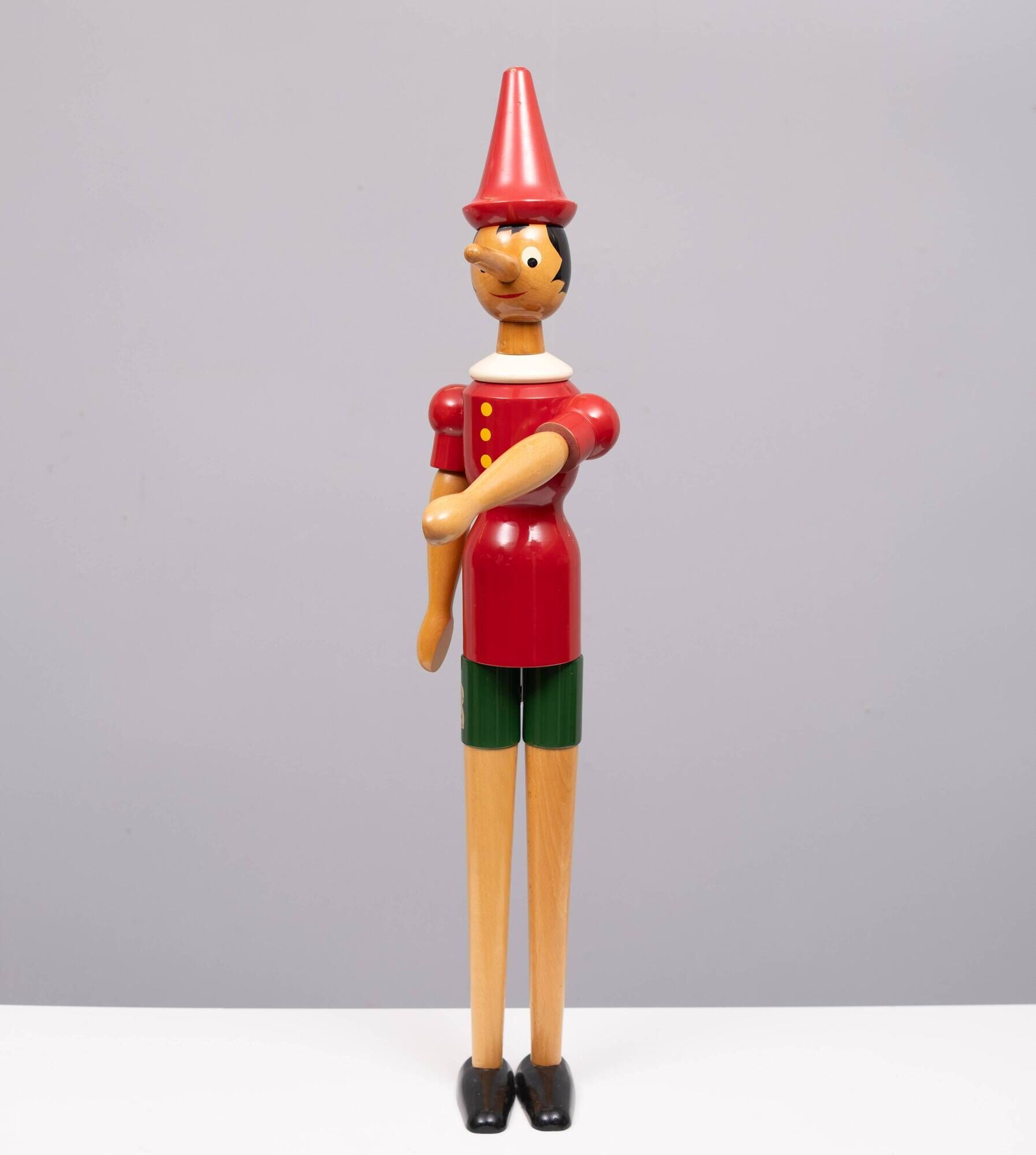 C2 Rainoldi over 37 inch Beech Wood Pinocchio 1980s Italy