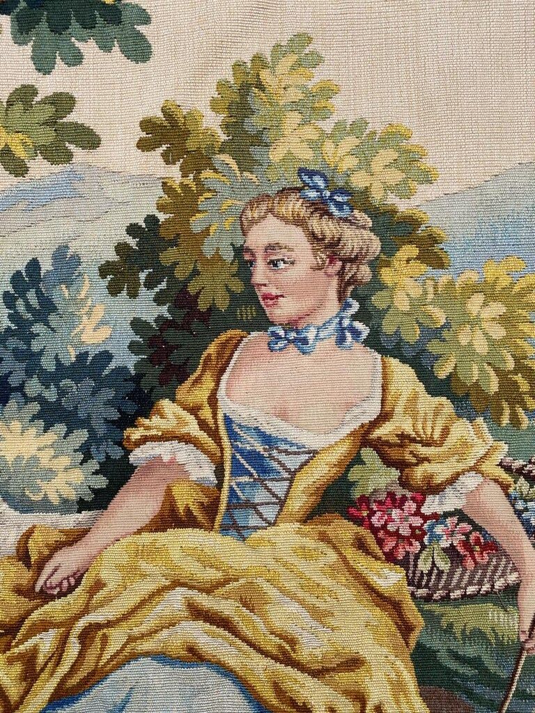 Mid-century French Aubusson tapestry