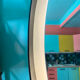 Sublime Vintage Oval Mirror with Lights (1970s/1980s) 50x80 cm – Style